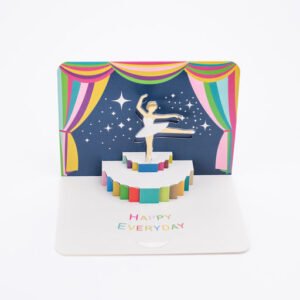 3D pop-up Greeting Card 07 (Ballerina)